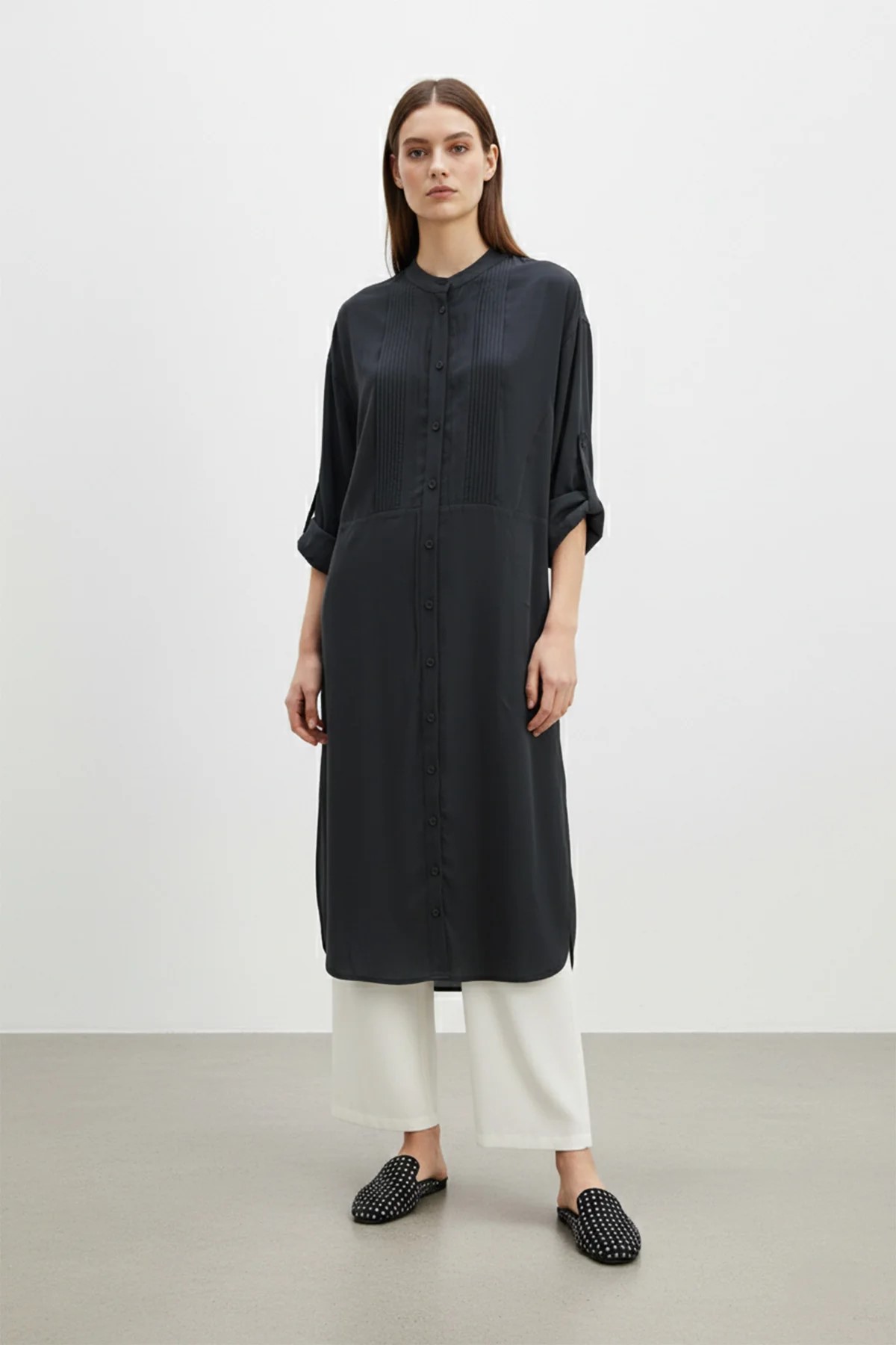 LANGE TUNIKA DAMEN SCHWARZ