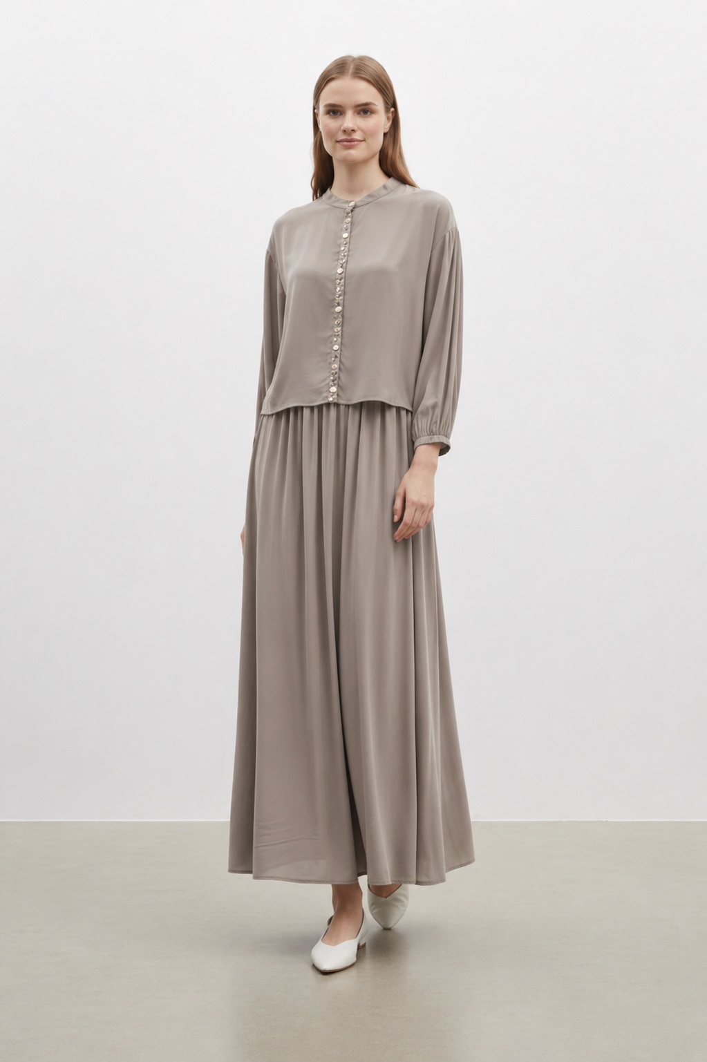 2-TEILIGES DAMEN SET – TAUPE