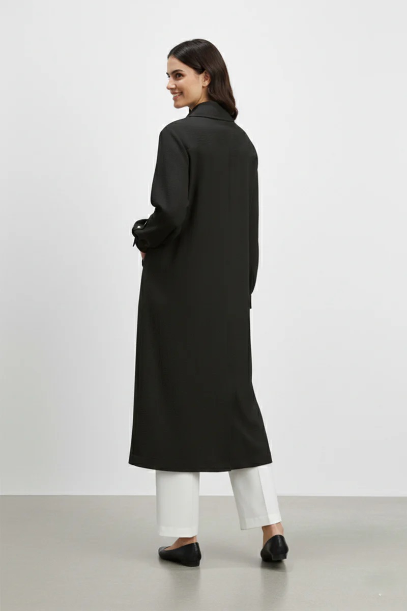 LANGES DAMENKLEID FERACE - SCHWARZ