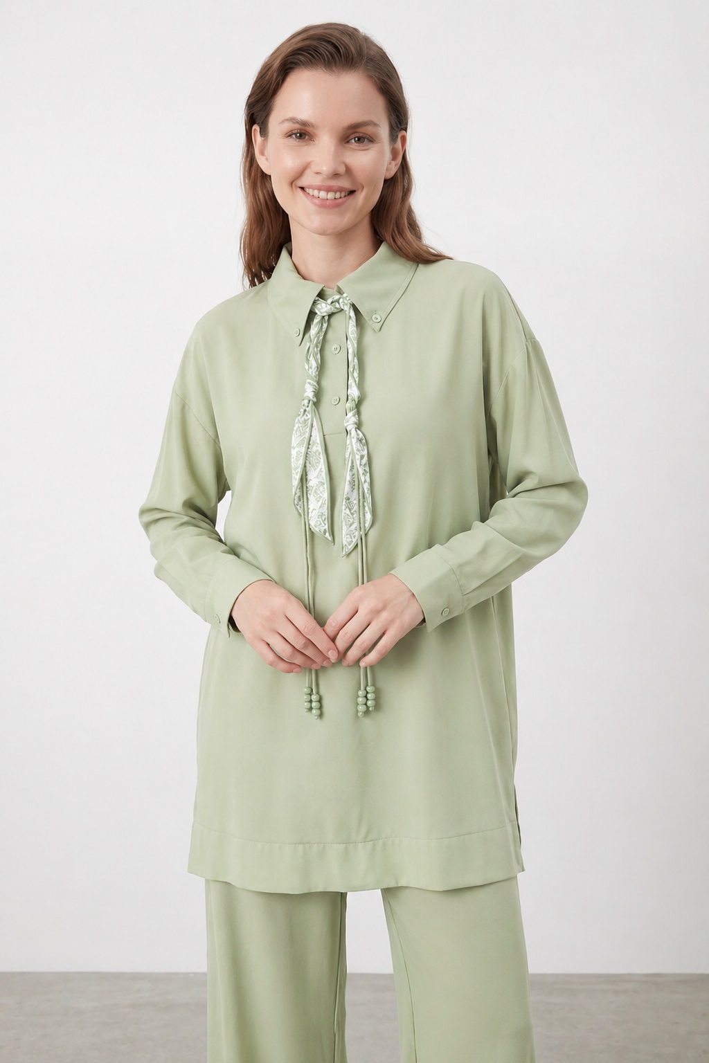 DAMEN TUNIKA-HOSEN SET – GRÜN