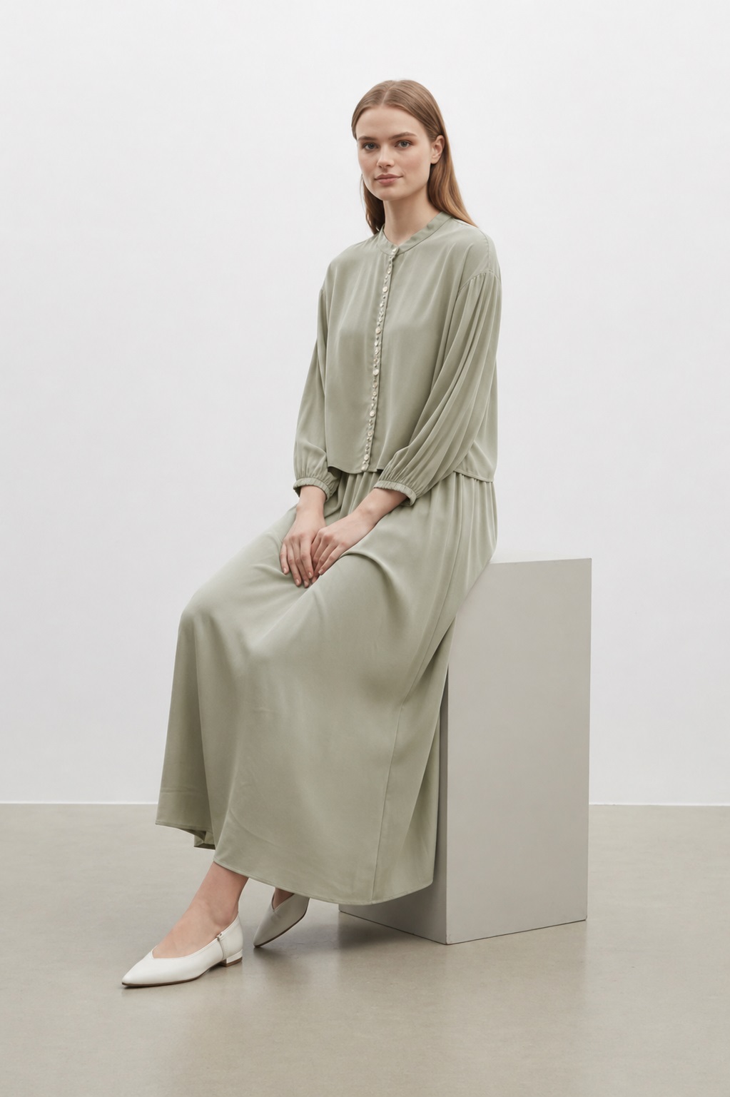 2-TEILIGES DAMEN SET – OLIVE GRÜN