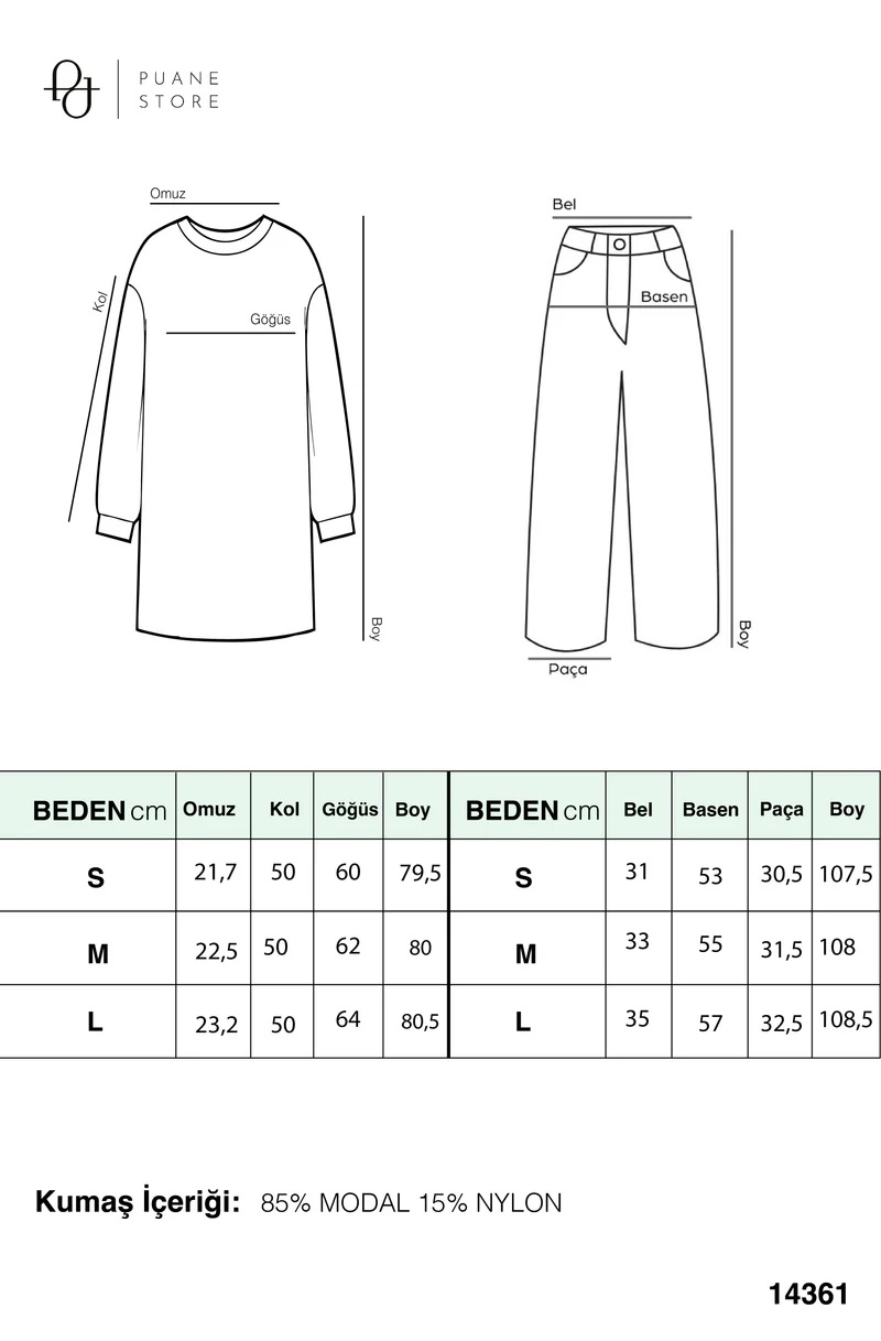 DAMEN OVERSIZE SET MIT TASCHEN – BRAUN